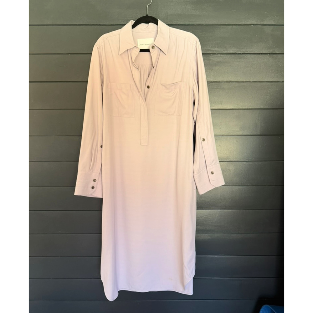 Maria McManus Shirt Dress | Lavender | Long Sleeve | Made in New York